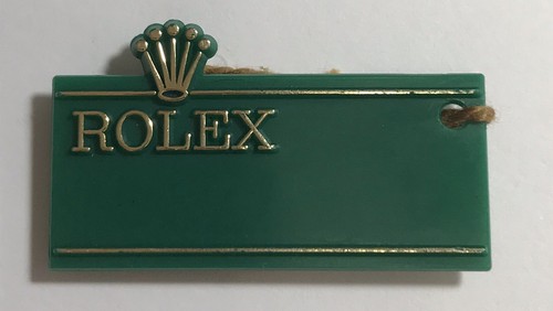 Rolex green tag hangtag - rolex,