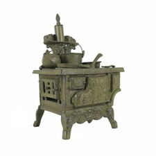 MODELLINO VINTAGE STUFA ECONOMICA IN GHISA CUCINA CASA BAMBOLE CRESCENT USA B13