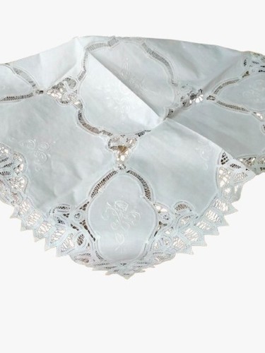 Copri tavola bianco rotondo - tavola,
