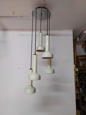 lampadario anni 70 a sospensione 5 luci metallo