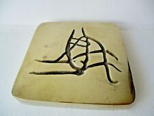 Fermacarte scultura firmato bronzo Venini e Calliari ( Pomodoro Dalì Berrocal )