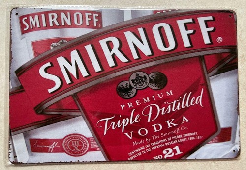 Smirnoff vodka insegna targa - smirnoff,