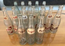 Lotto di 13 bottiglie in vetro anni '60 - Cocacola - Pepsi /Napoli