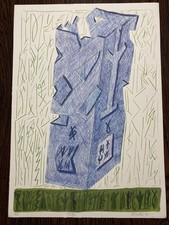 Riccardo Licata - Tifeo - Litografia Firmata a mano - cm 45x35