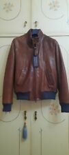 Giubbotto 'THE JACK LEATHERS" taglia 46 S cuoio marrone jacket's GIUBBINO BOMBER