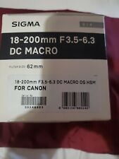 Sigma 18-200mm F3.5-6.3 DC OS