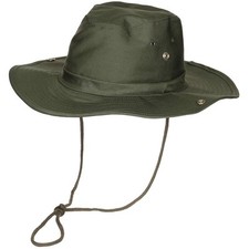 CAPPELLO MILITARE BY MFH TIPO BUSH HAT DI COLORE VERDE