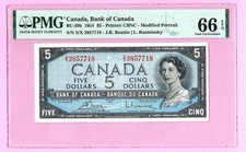 CANADA 5 DOLLARI BC-39b 1954