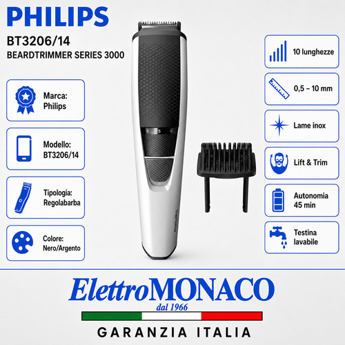 Philips bt3206 regolabarba - bt3206/14,