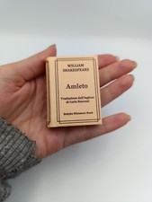 MINIATURA Amleto in Italiano Di William Shakespeare da collezione 