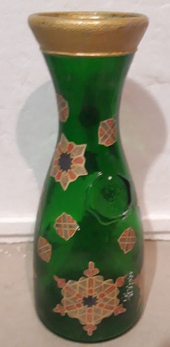Vaso vetro decorato - , portafiori