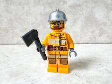 LEGO Town City Vigile del Fuoco Pompiere Pompieri Accetta Caserma Minifigure