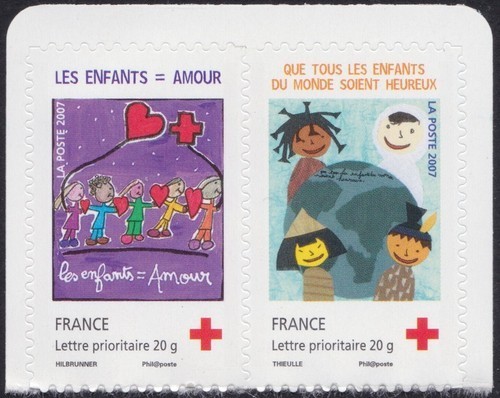 2007 francia paio adesivi - francia,