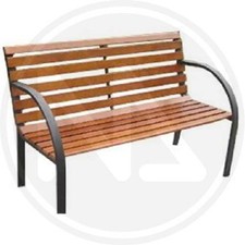 Panchina in ghisa e legno