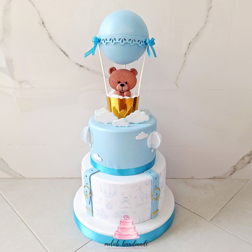 Torta scenografica mongolfiera