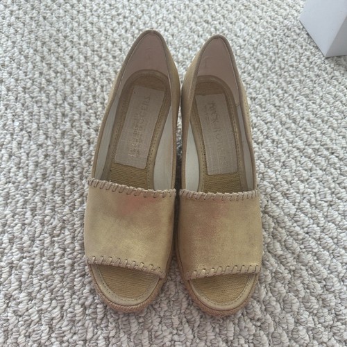 Jack rogers beige - suede, wedge