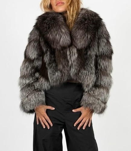 Pelliccia volpe argentata - ,