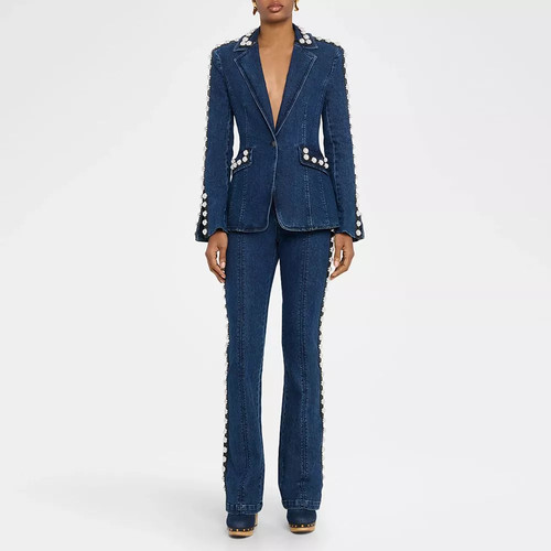 Completo donna denim blu - completo,