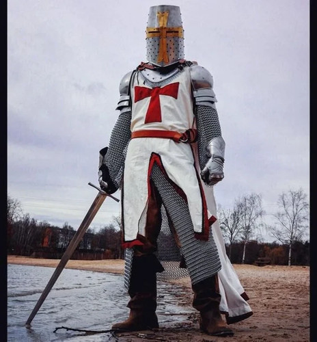 Medieval knight suit crusader - medieval,