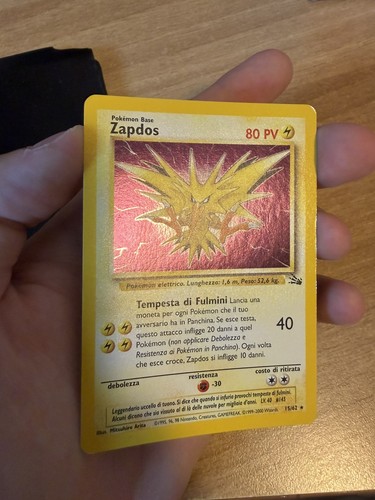 Zapdos holo fossil ita - zapdos,