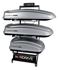 Espositore con ruote per 3 Box