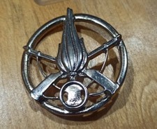 Fregio Basco Fanteria In Metallo Esercito Italiano Distintivo Originale Nuovo