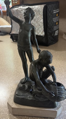 Scultura bronzo uccello - in, p.