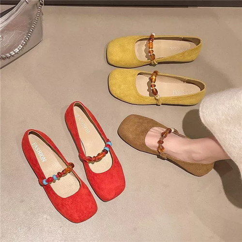 Scarpe basse rosse eleganti - scarpe,