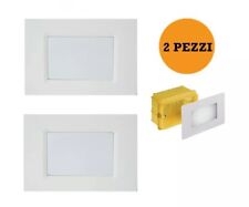 Lampada Di Emergenza A Led Scatola 503 Da Incasso Luce Fredda 6400k 2 PEZZI