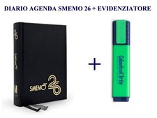 SMEMORANDA NERA 13X17,5 DIARIO AGENDA 2025/26 SMEMO + EVIDENZIATORE OMAGGIO
