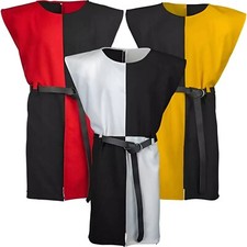 Costume tunica smanicata medioevo araldica tabard unisex modello a scacchi