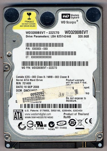 Hard disk sata 320 - gb,