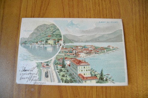 Cartolina lago como - di,
