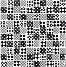 Mosaico Optik Mix Nero Specchio Piastrelle Cucina 88-8OP5 10Mosaikmatten