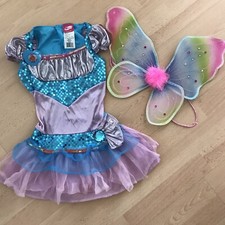 Winx Club Arcobaleno Fata Bambina Halloween Costume Festa Vestire Bambini Taglia 4-6X
