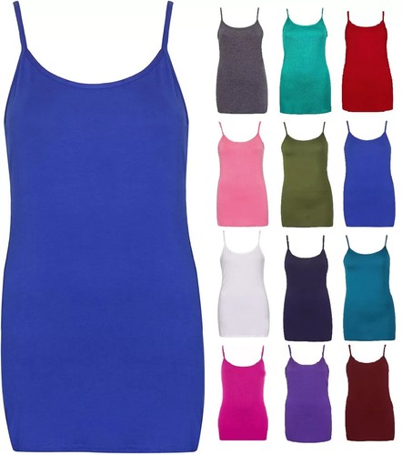 Canotta donna lunga cami con