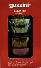 Guzzini NUOVO Set 6 Tazze/Ciotola da Servizio Nuovo con Scatola Plastica Senza BPA Made In Italy