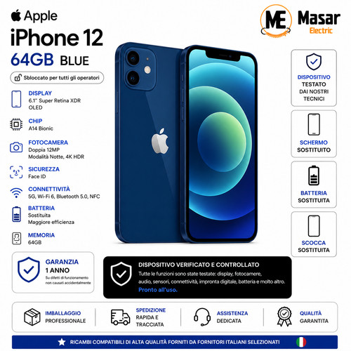 Apple iphone 64gb - apple, blu