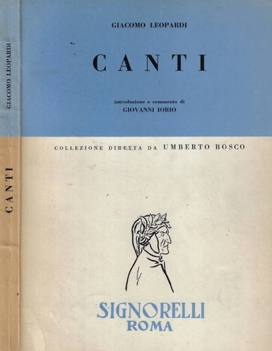 Canti giacomo leopardi - ,