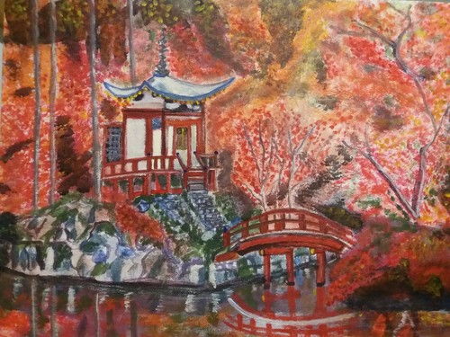 Paesaggio orientale 30x40cm