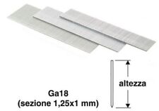 1500 SPILLI CHIODI SENZA TESTA ALTEZZA GA 18 - 1,25X1 mm. VALEX PER CHIODATRICE