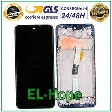 DISPLAY TOUCH LCD FRAME PER XIAOMI REDMI NOTE 9 PRO /9 PRO MAX / 9S M2003J6 BLU