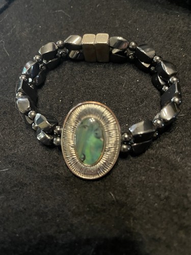 Bracciale perline ematite nera - perline,