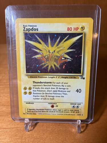 Pokemon zapdos holo raro - zapdos, 15/62