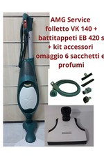 FOLLETTO VK140 Vorwerk Hd40 + TUBO KIT PUNTE + EB 420 S  Battitappeti GARANZIA 