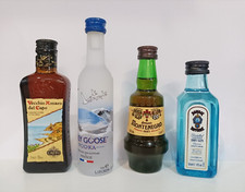 Set 4 mignon Amaro del Capo Vodka Grey Goose Amaro Montenegro Bombay Dry Gin