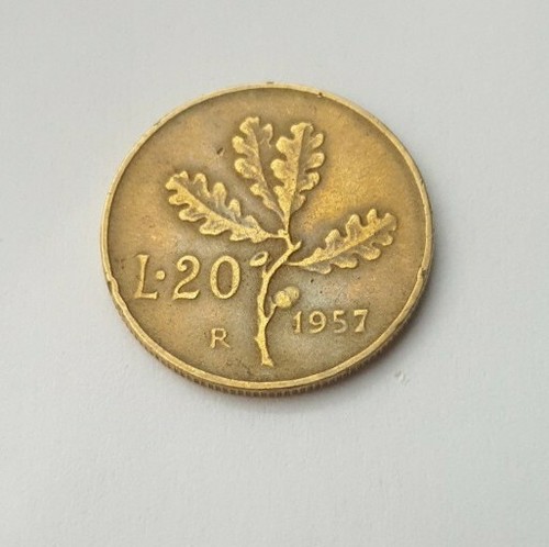 Moneta lire rara - 20, rame