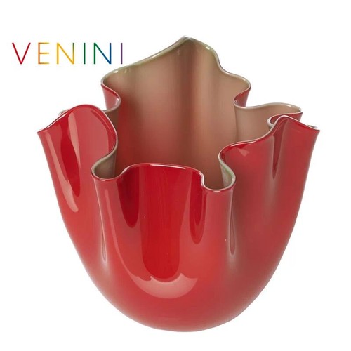 Venini vaso fazzoletto - fazzoletto, opalino