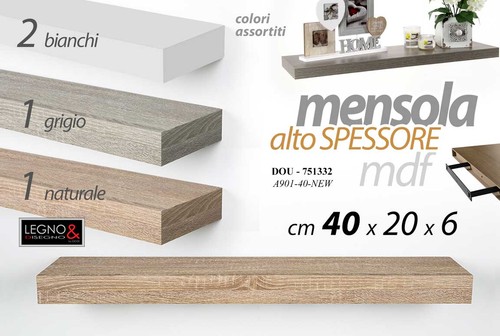 Mensola parete legno - da,