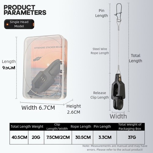 Clip sgancio lenza - da, pesca